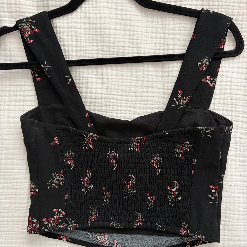 Abercrombie & Fitch Black Floral Two-Piece Skirt Set - Picture 2 of 4